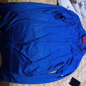 Blue nike pro dri fit shirt